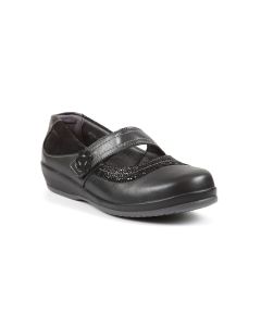 Falmer ladies extra-wide two-tone touch fastening shoe