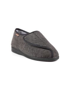 Gary men’s extra-wide bootie slipper adjustable 4E-6E fitting