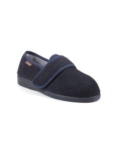 Steve men’s extra-wide, touch fastening slipper with classic style