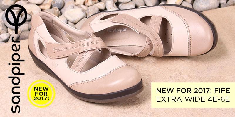 NEW Fife Extra Wide Ladies Shoes 4E-6E